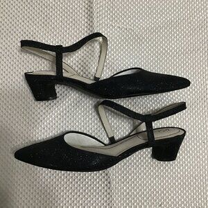 LifeStride Minimalist Women's Black Pointed Toe Slingback Pumps Size 8M